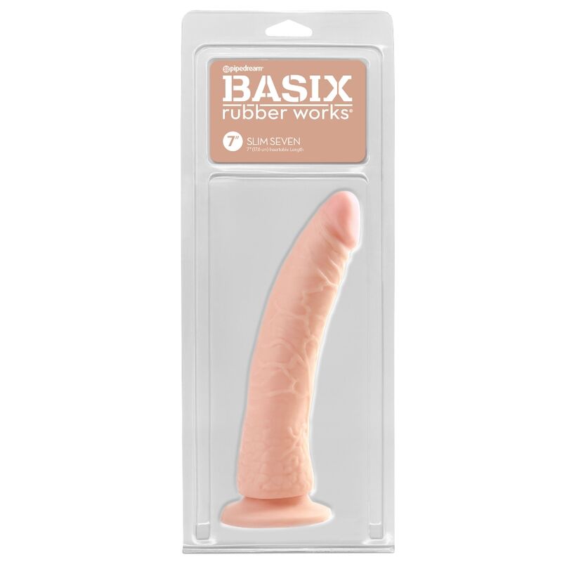 BASIX - JELLY PÊNIS SLIM 19 CM NATURAL