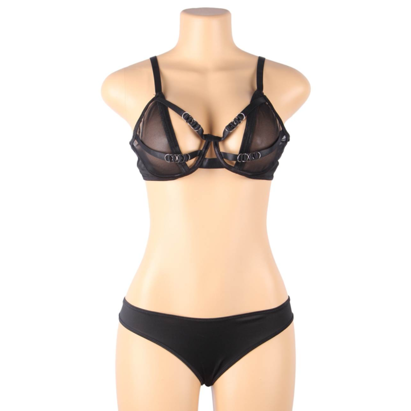 QUEEN LINGERIE - CONJUNTO DUAS PEAS S/M