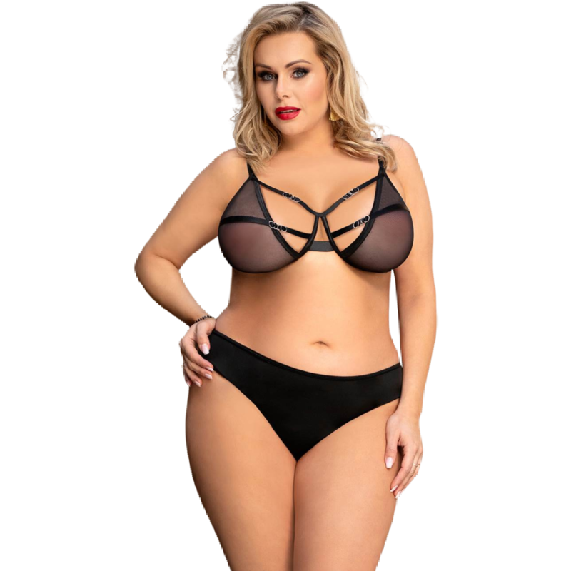 QUEEN LINGERIE - CONJUNTO DUAS PEAS S/M