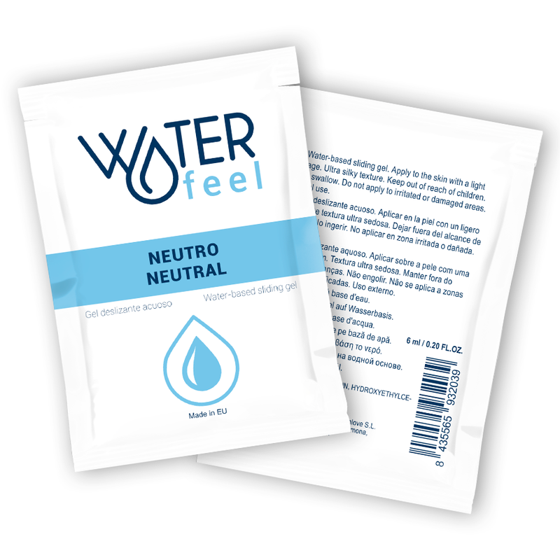 WATERFEEL - GEL DESLIZANTE NEUTRO  BASE DE GUA 6 ML