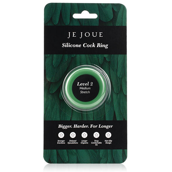 JE JOUE - ANEL DE SILICONE VERDE CHOKE MÉDIO