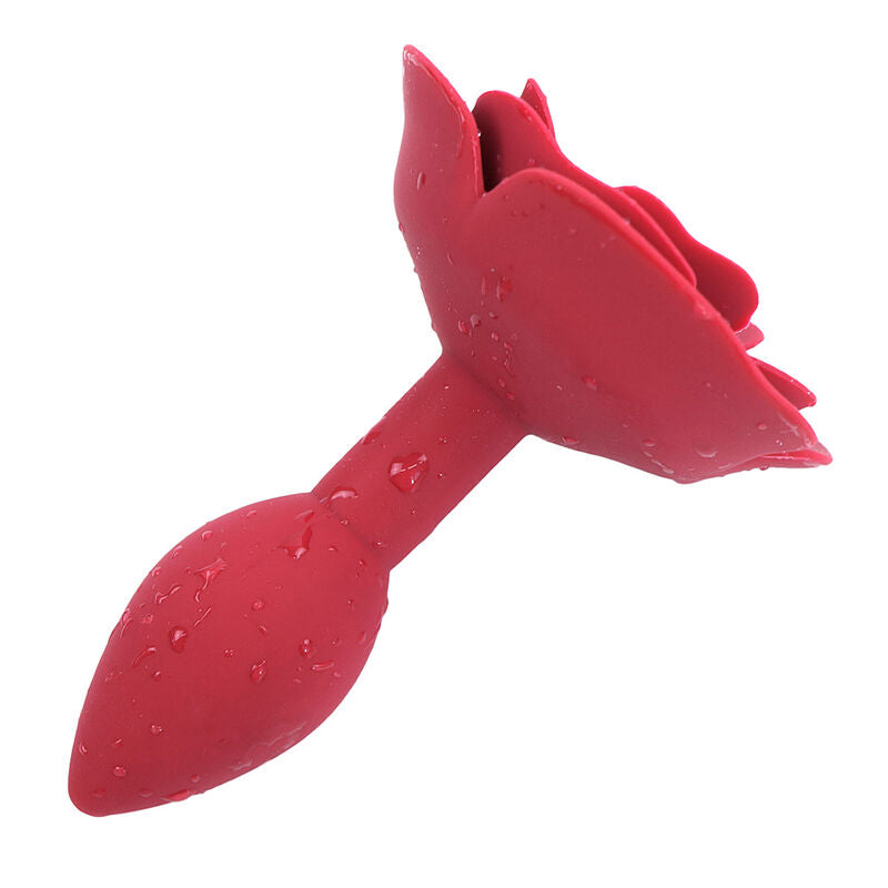 OHMAMA FETISH - PLUG ANAL DE SILICONE ROSA VERMELHO