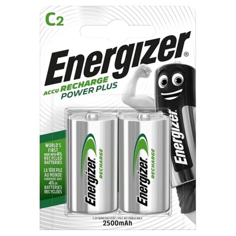 ENERGIZER - BATERIA RECARREGVEL POWER PLUS HR14 C 2500mAh 2 UNIDADE