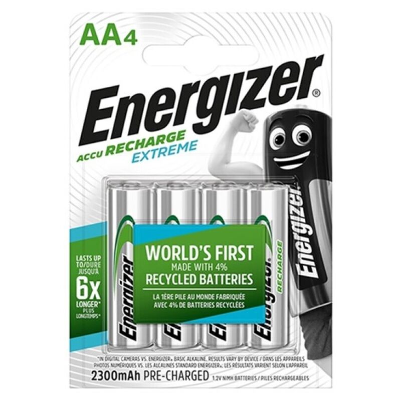 ENERGIZER - BATERIA RECARREGVEL EXTREME HR6 AA 2300mAh 4 UNIDADE