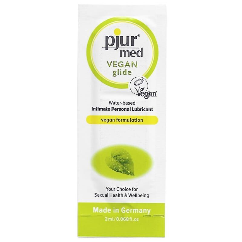 PJUR - MED VEGAN GLIDE LUBRIFICANTE  BASE DE GUA 2 ML