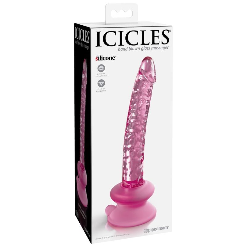 ICICLES - N. 86 VIBRADOR DE VIDRO COM VENTOSA