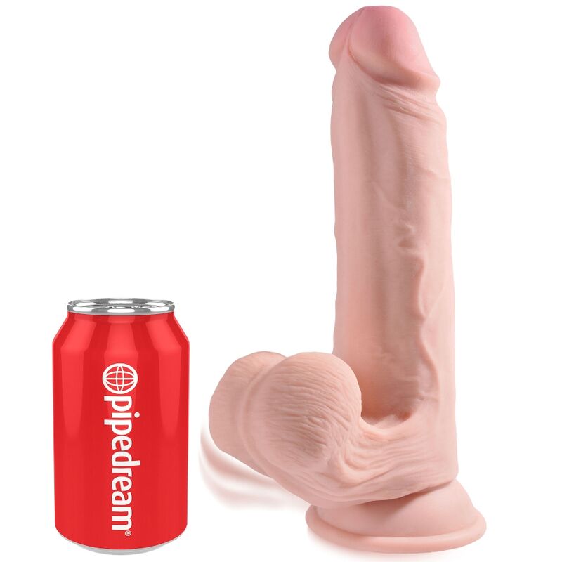 KING COCK - PLUS BOLAS DE BALANO DE DILDO 3D 20.3 CM