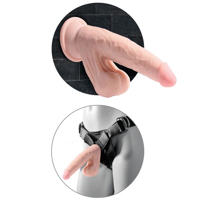 KING COCK - PLUS BOLAS DE BALANO DE DILDO 3D 12.7 CM