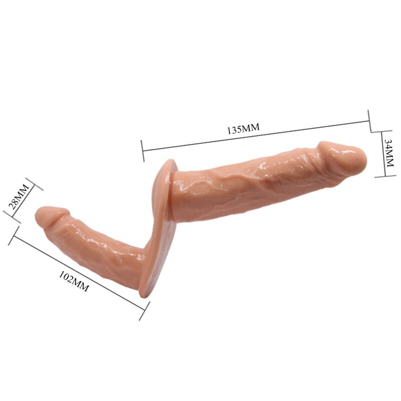 BAILE - ULTRA APAIXONADO DILDOS DUPLOS COM ARNÊS