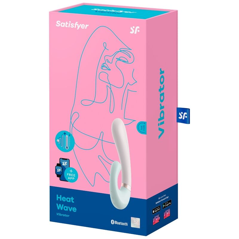 SATISFYER - APLICATIVO VIBRADOR DE ONDAS DE CALOR ROSA