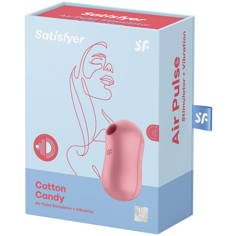 SATISFYER - ESTIMULADOR E VIBRADOR DE PULSO DE AR COTTON CANDY LILÁS