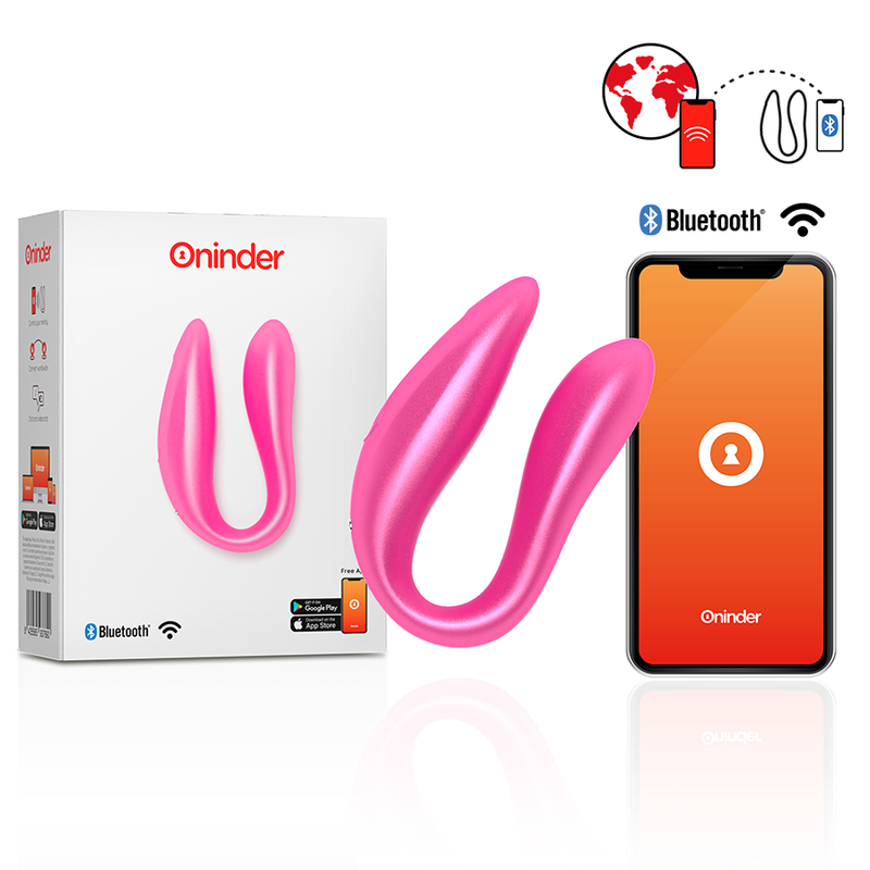 ONINDER - LISBOA G-SPOT & CLITORAL STIMULATOR BLACK - APLICAÇÃO GRATUITA