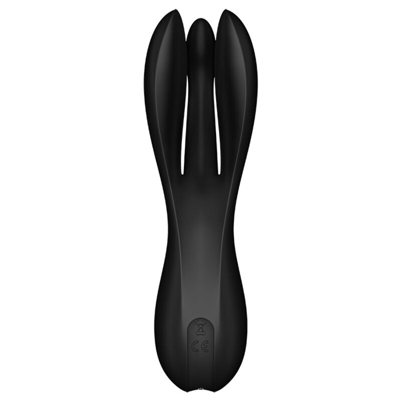 SATISFYER - VIBRADOR THREESOME 2 PRETO