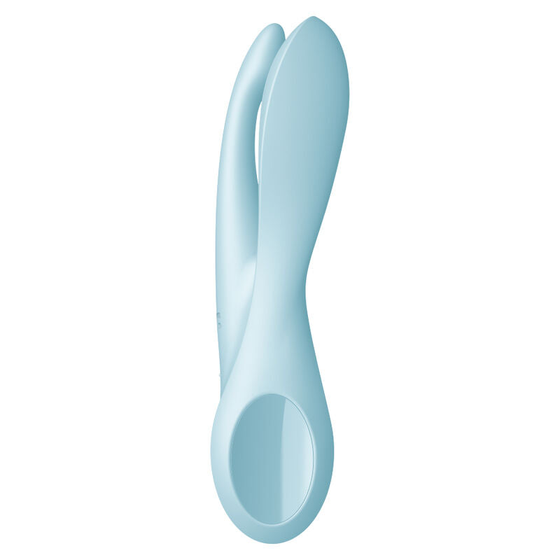 SATISFYER - VIBRADOR THREESOME 1 AZUL