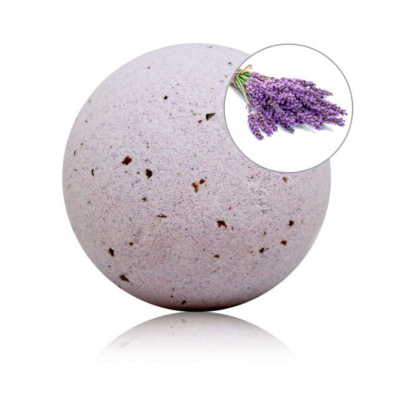 TALOKA - BOMBA DE BANHO PERFUMADA DE LAVANDA COM PÉTALAS DE ROSA