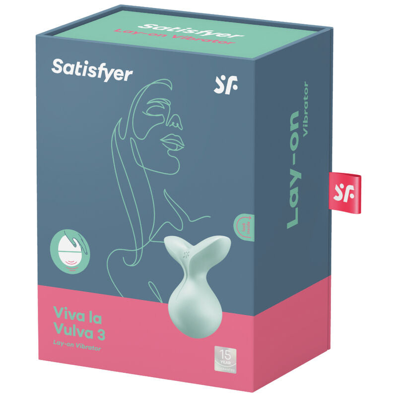 SATISFYER - VIBRADOR VIVA LA VULVA 3 LAY-ON VIOLETA