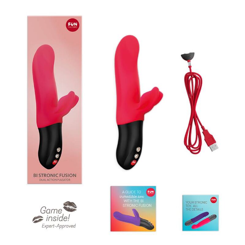 FUN FACTORY - BI STRONIC FUSION DUAL PULSATOR INDIA RED