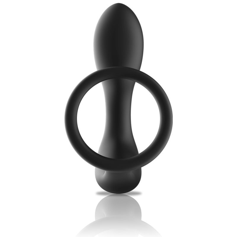 BLACK&SILVER - MASSAGER ANAL COM CONTROLE REMOTO SILICONE RECARREGVEL PRETO