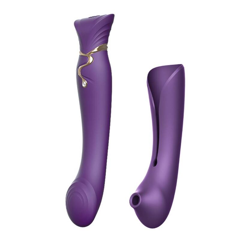 ZALO - QUEEN SET PULSE WAVE CLIT STIM ROXO