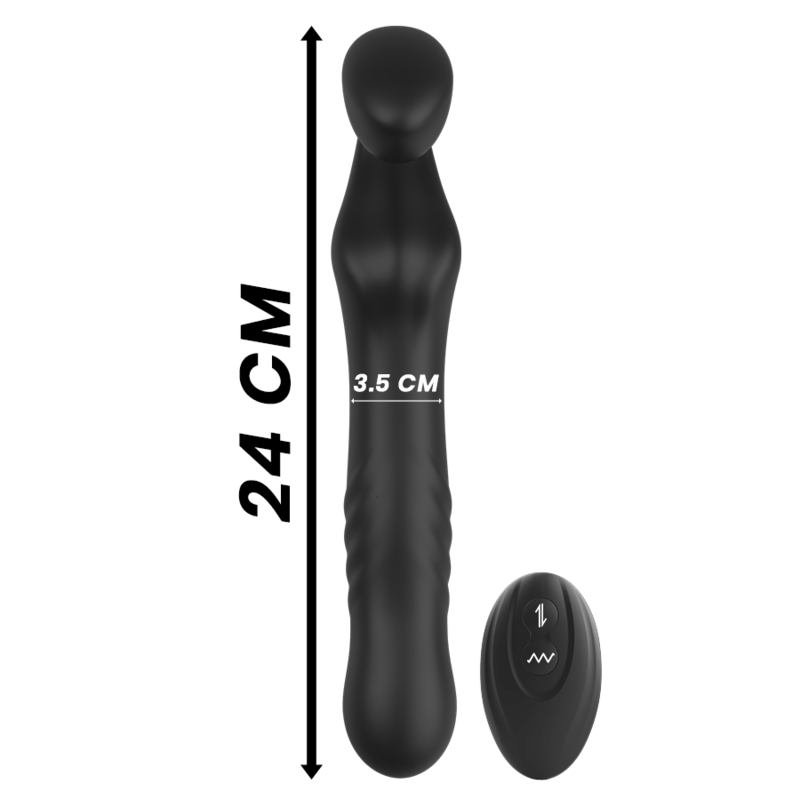 IBIZA - VIBRADOR SEM ALAS DE CONTROLE REMOTO