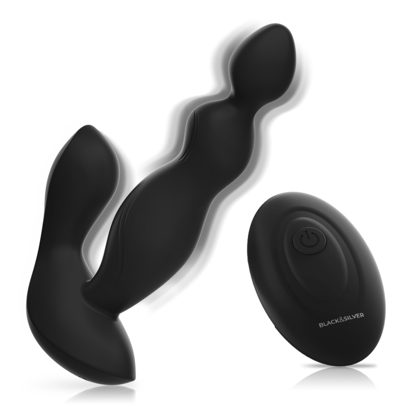 BLACK&SILVER - CONTROLE REMOTO DE SILICONE CORA PLUG ANAL