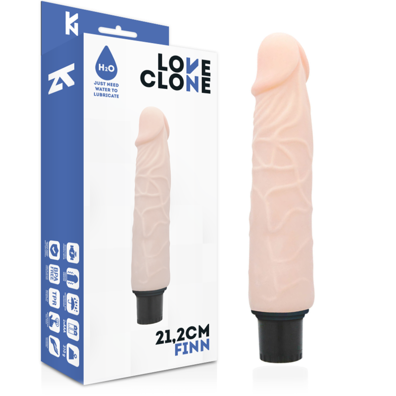 LOVECLONE - VIBRADOR AUTO LUBRIFICANTE FINN 21.2 CM -O- 3.8 CM