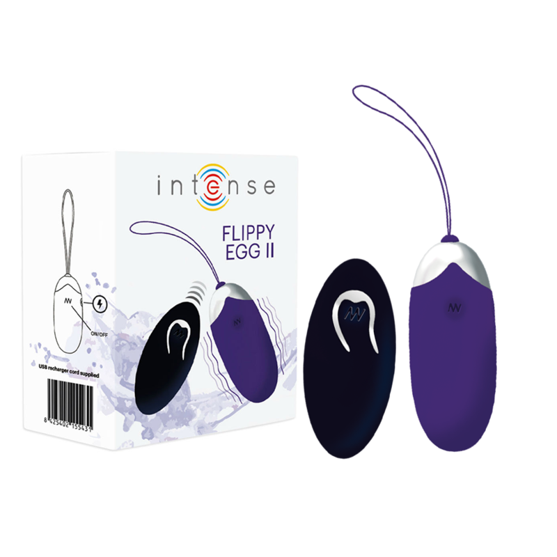 INTENSE - FLIPPY II VIBRANTE OVO COM CONTROLE REMOTO ROXO