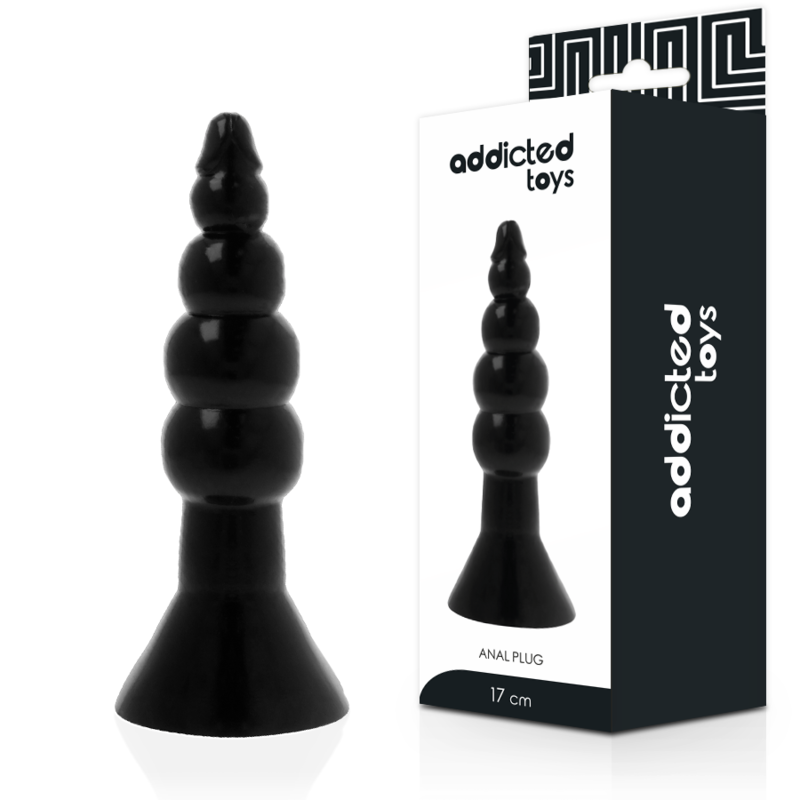 ADDICTED TOYS - PLUG ANAL 17 CM PRETO