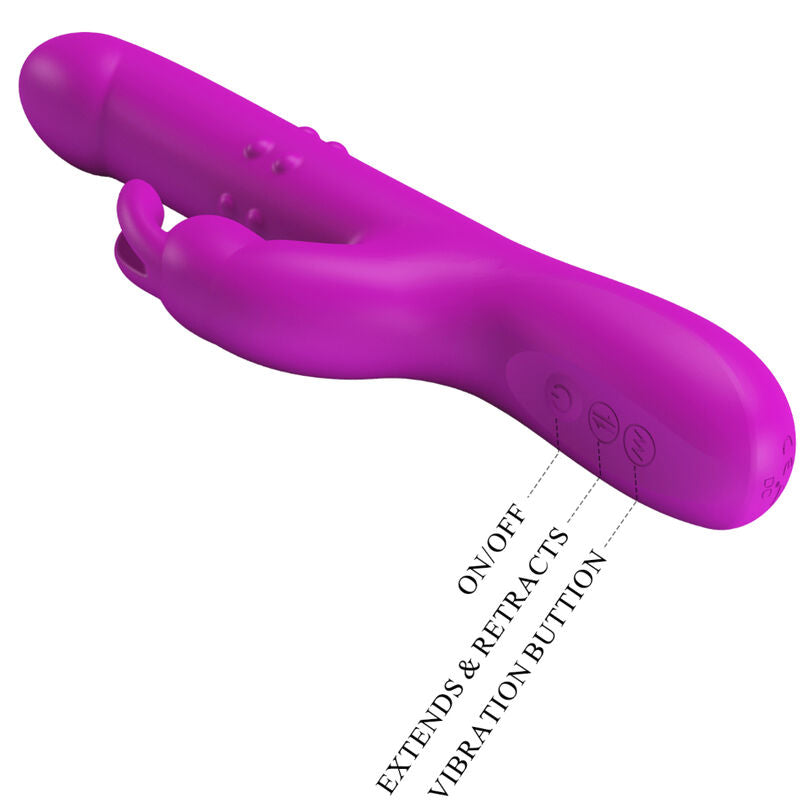 PRETTY LOVE - VIBRADOR REESE COM ROTAO ROXA