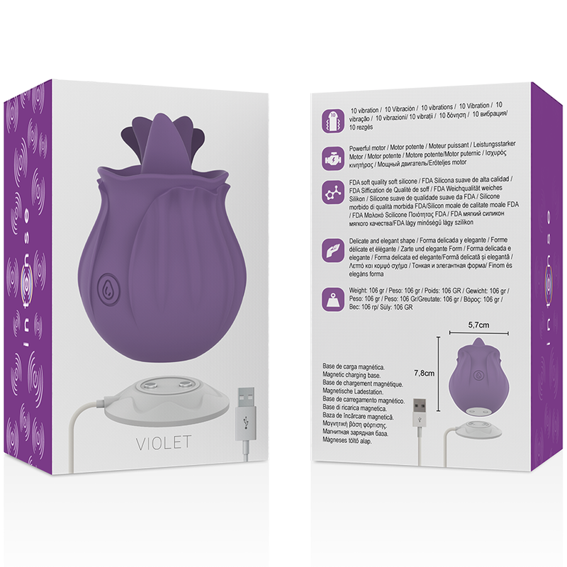 INTENSE - VIOLET CLITORIS STIMULATOR 10 VIBRATIONS LILS