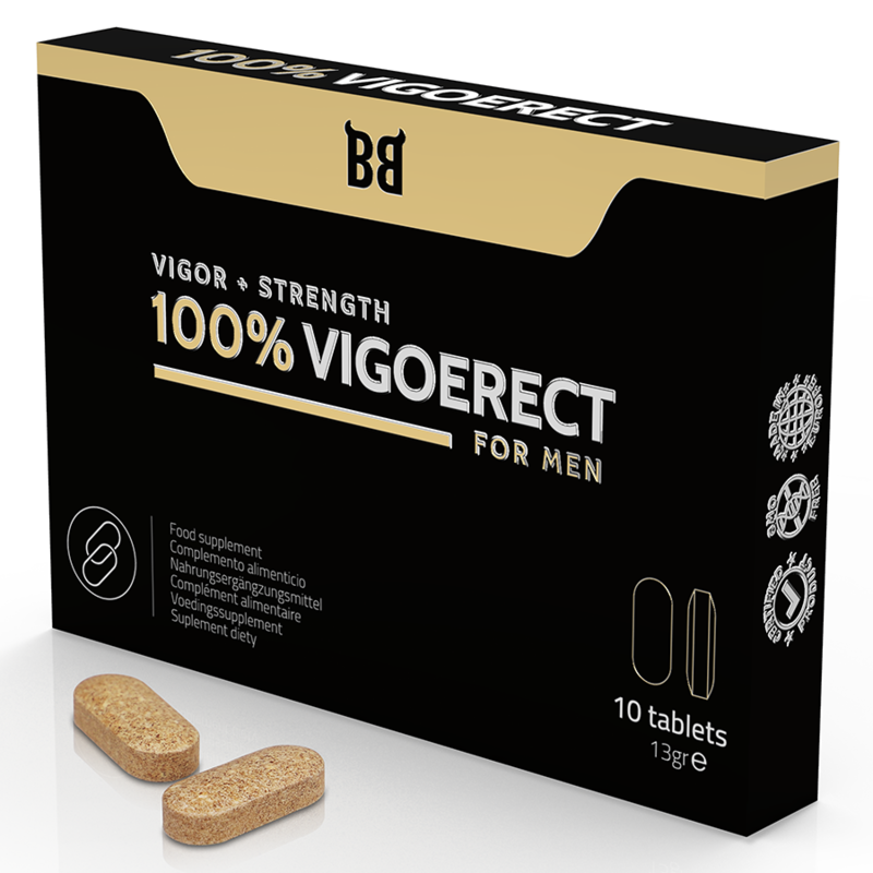 BLACK BULL - 100% VIGOERECT VIGOR + FORÇA PARA HOMENS 10 COMPRIMIDOS