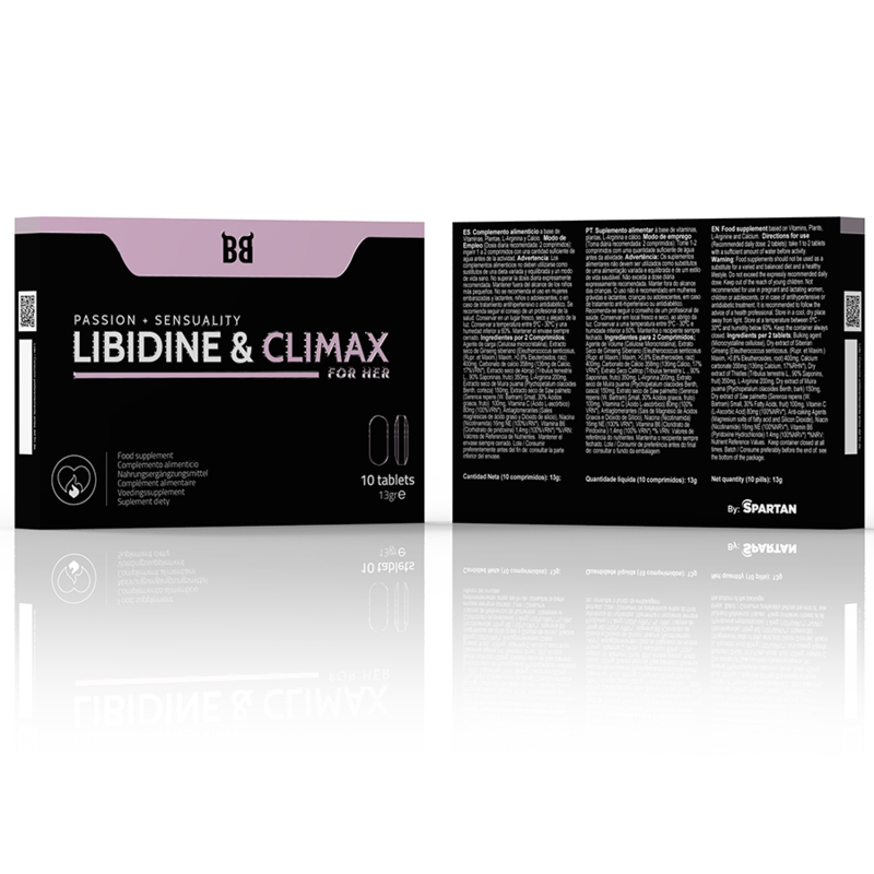 BLACK BULL - LIBIDINE & CLIMAX AUMENTA L BIDO PARA MULHERES 10 CÁPSULAS