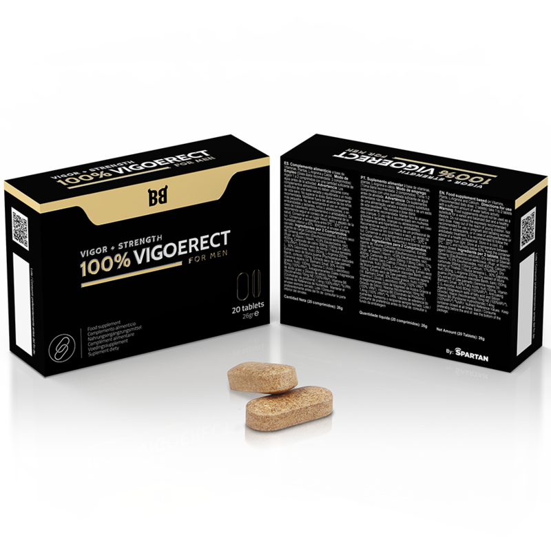 BLACK BULL - 100% VIGOERECT VIGOR + FORÇA PARA HOMENS 20 COMPRIMIDOS