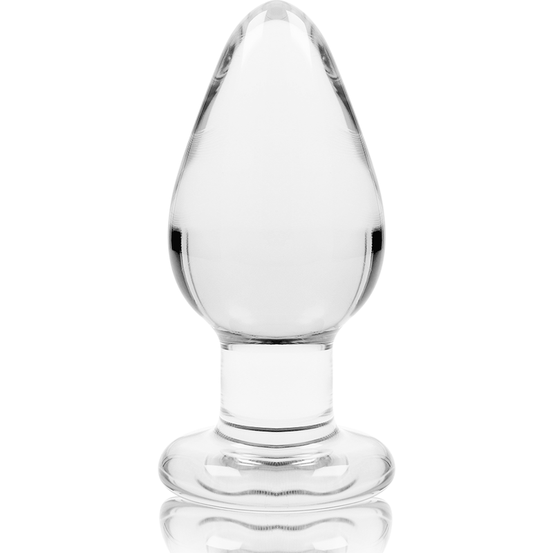 NEBULA SERIES BY IBIZA - MODELO 3 ANAL PLUG VIDRO BOROSILICADO TRANSPARENTE 11 CM -O- 5 CM