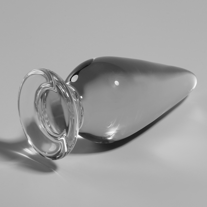 NEBULA SERIES BY IBIZA - MODELO 4 ANAL PLUG VIDRO BOROSILICADO TRANSPARENTE 11 CM -O- 5 CM