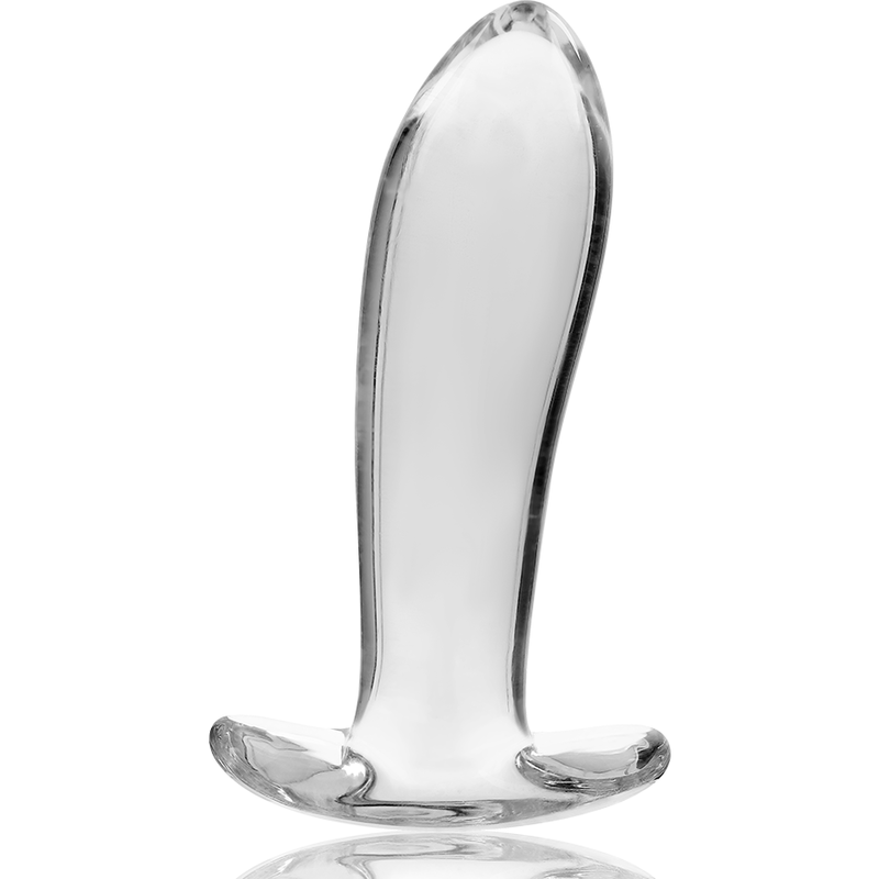 NEBULA SERIES BY IBIZA - MODELO 5 ANAL PLUG VIDRO BOROSILICADO TRANSPARENTE 12.5 CM -O- 3.5 CM