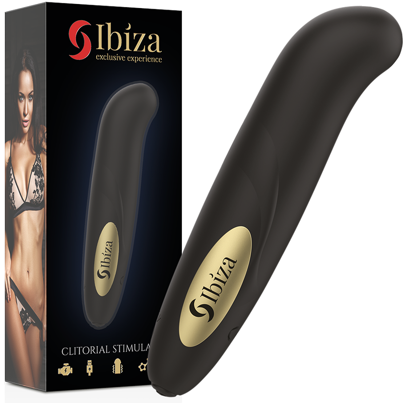 IBIZA - ESTIMULADOR DE CLITÓRIS CARREGADOR USB 10 MODOS DE VIBRAO DOURADO 13 X 2,9