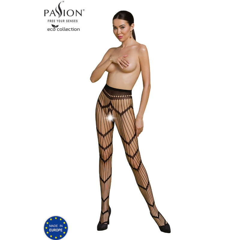 PASSION - COLEO ECO BODYSTOCKING ECO S006 PRETO