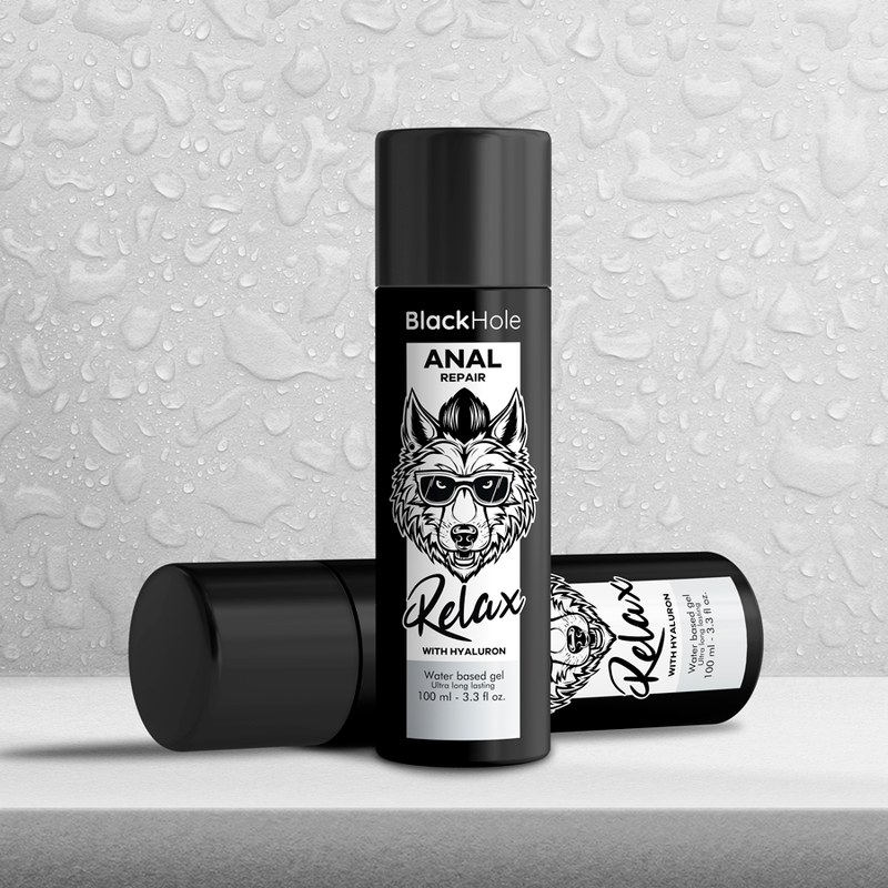 BLACK HOLE - REPARO ANAL RELAX À BASE DE ÁGUA COM HYALURON 100 ML