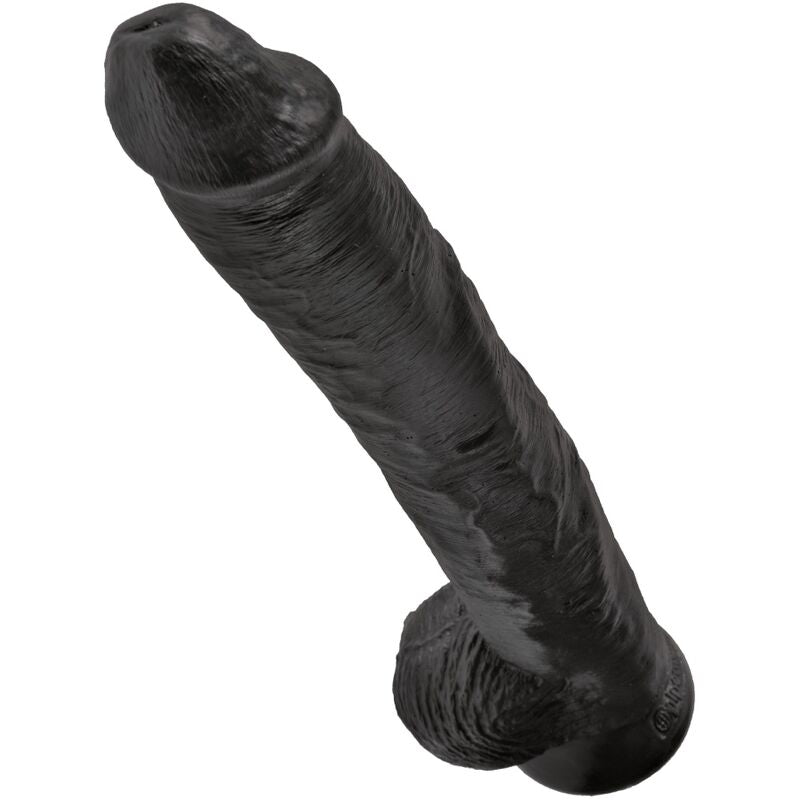 KING COCK - PÊNIS REALÍSTICO COM BOLAS 30.5 CM PRETO