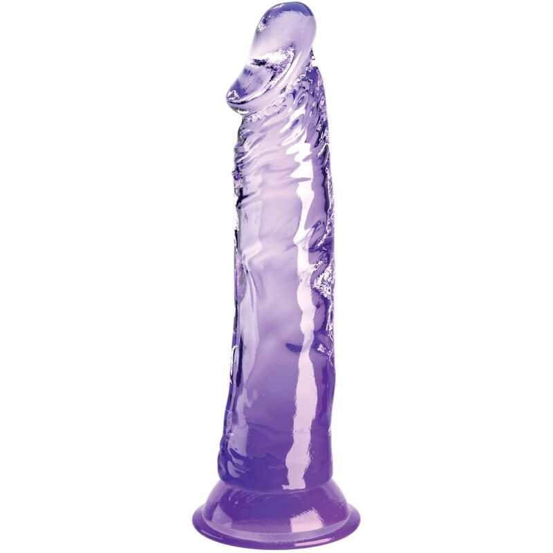 KING COCK - CLEAR PÊNIS REALÍSTICO 19.7 CM ROXO