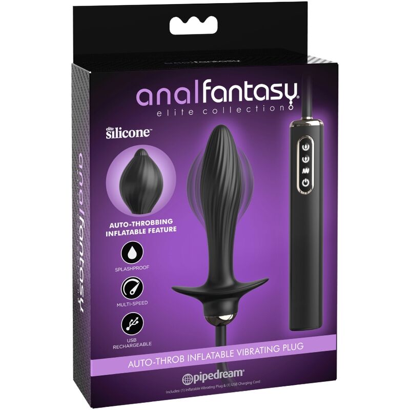 ANAL FANTASY ELITE COLLECTION -PLUG INFLVEL E VIBRADOR AUTO-THROB