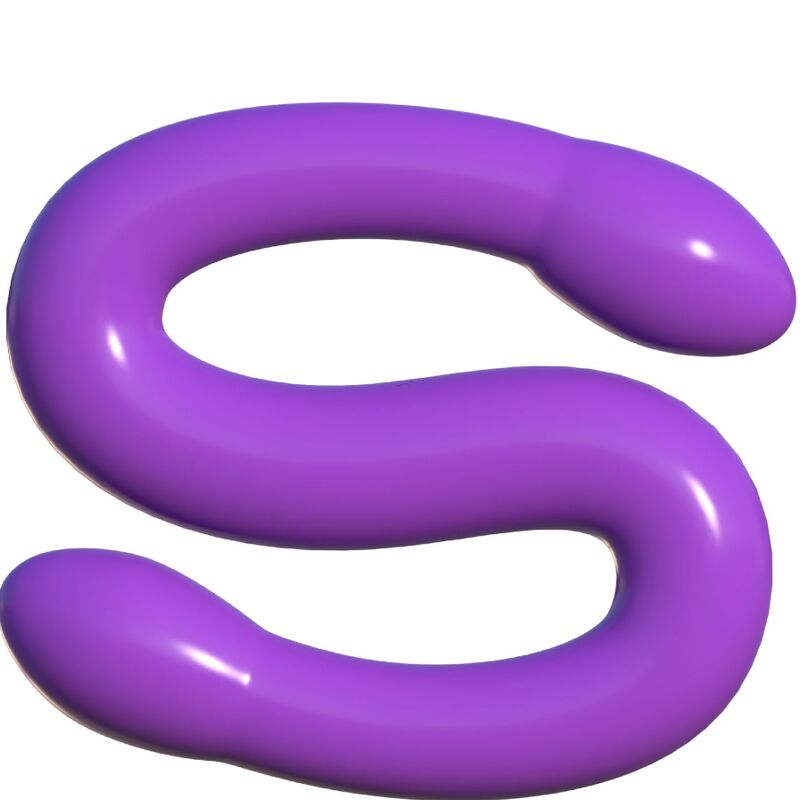 CLASSIX - DILDO DUPLO FLEXÍVEL 43,7 CM ROXO