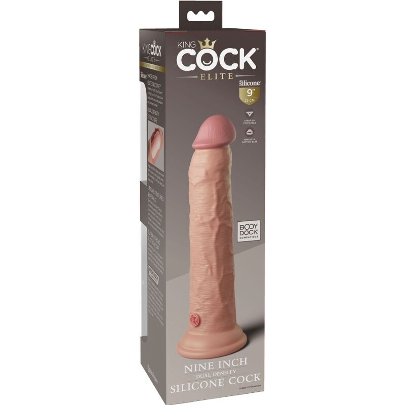 KING COCK - ELITE DILDO SILICONE REALISTA 23 CM