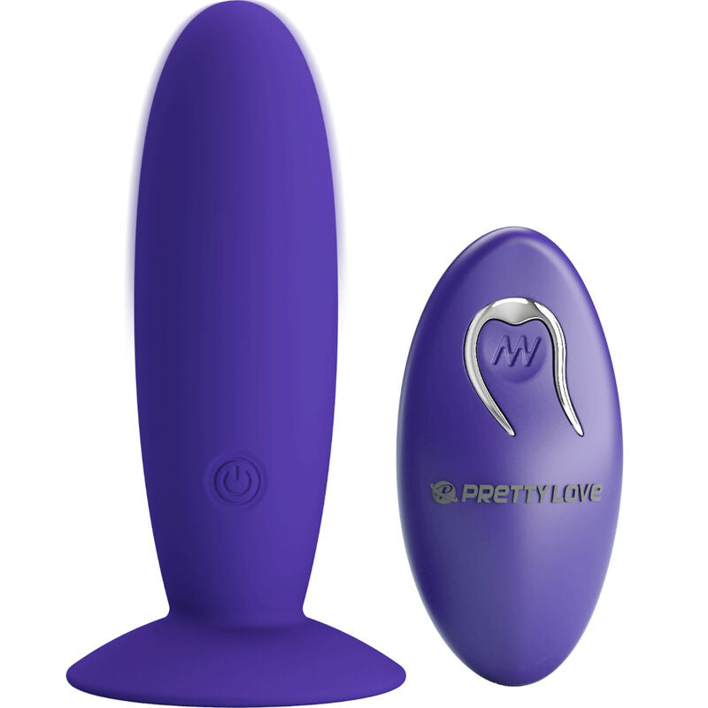 PRETTY LOVE - JUVENTUDE PLUG VIBRADOR ANAL CONTROLE REMOTO VIOLETA