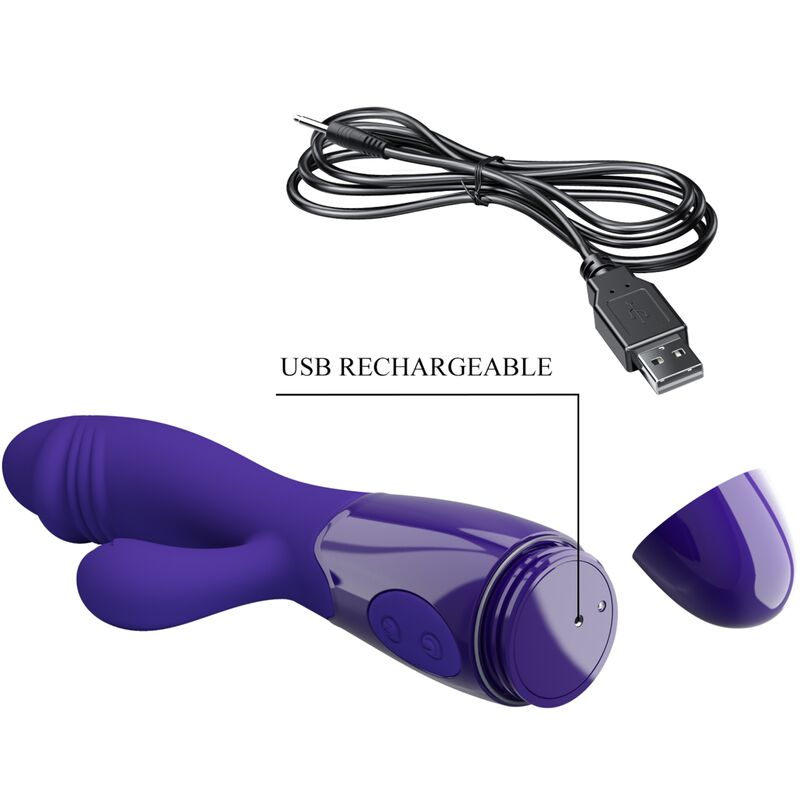 PRETTY LOVE - VIBRADOR SNAPPY YOUTH E ESTIMULADOR DE PONTO G VIOLETA