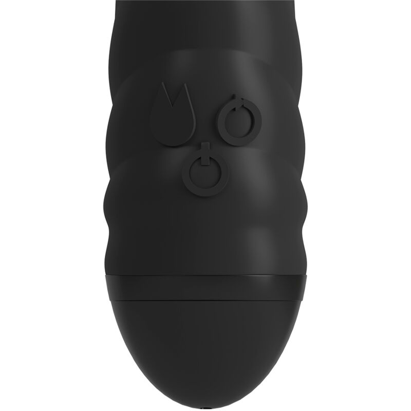 ADRIEN LASTIC - VIBRADOR TWISTER E ROTADOR MASSAGER COELHO PRETO