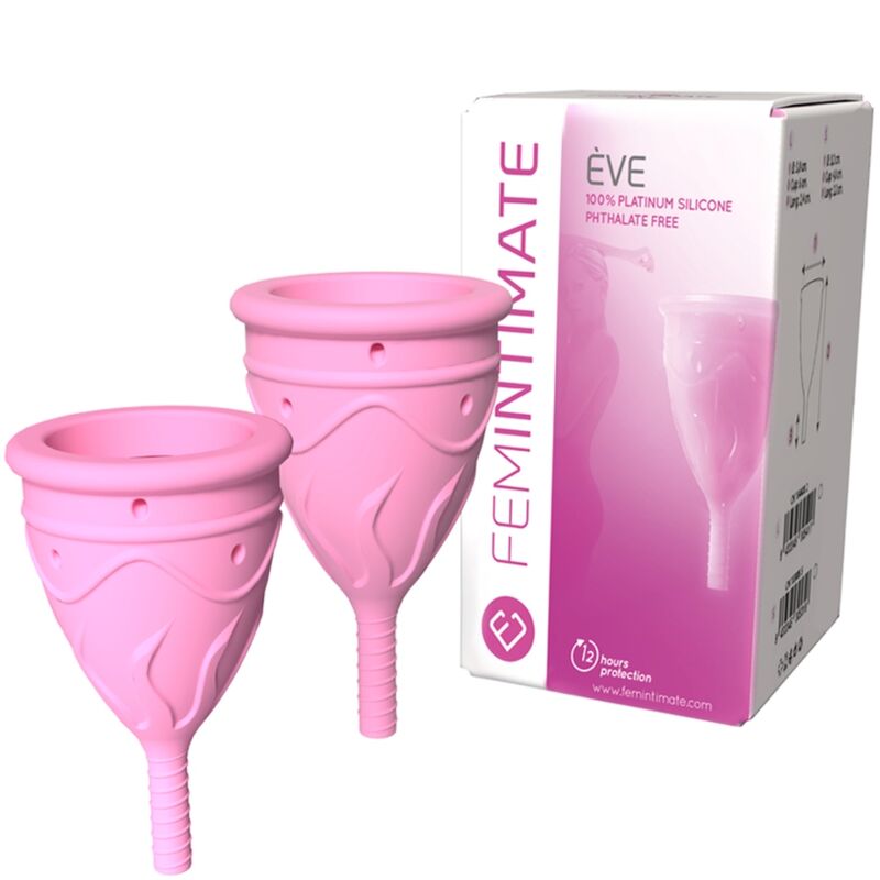 FEMINTIMATE - COPO MENSTRUAL DE SILICONE EVE - TAMANHO S