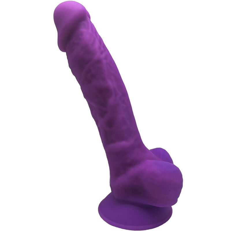 SILEXD - MODELO 1 PÊNIS REALÍSTICO PREMIUM SILEXPAN SILICONE VIOLETA 17.5 CM