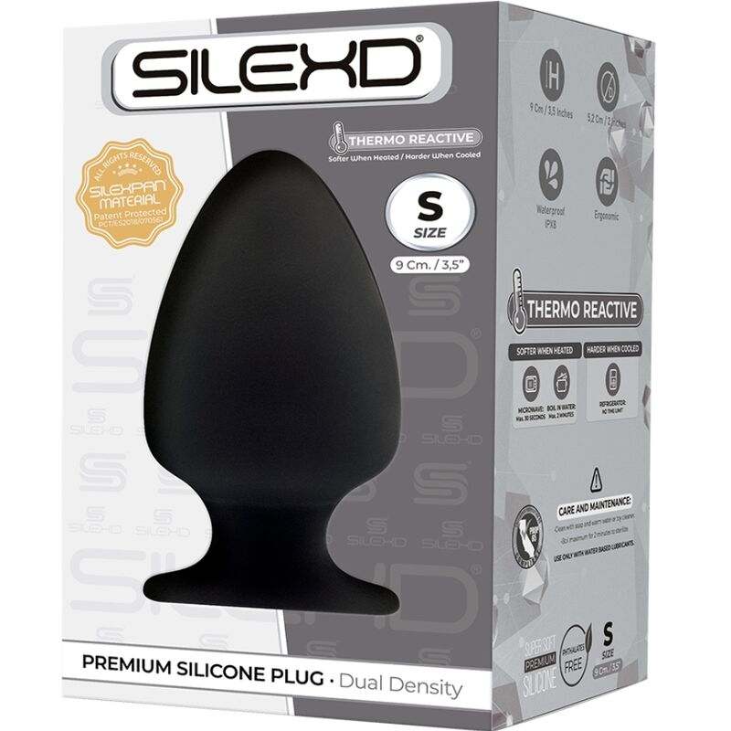 SILEXD - MODELO 1 PLUG ANAL PREMIUM SILEXPAN SILICONE PREMIUM TERMOREATIVO TAMANHO S